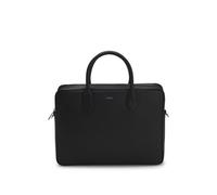 BOSS Genarbte Aktentasche mit Logo-Schriftzug - Style Northon_Doc. Case, 50567389 Schwarz ONESI
