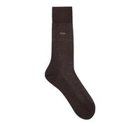 BOSS Mittelhohe Logo-Socken aus ägyptischer Baumwolle mit merzerisiertem Finish - Style George RS Uni MC, 50469837 Dunkelbraun 43-44