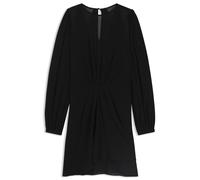 BOSS Gepunktetes Kleid mit Drapierungen - Style C_Dema, 50552685 Schwarz 34