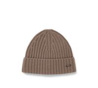 BOSS Gerippte Mütze aus Kaschmir - Style L-Heroe_Hat, 50551001 Hellbraun ONESI