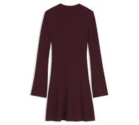 BOSS Geripptes Slim-Fit Kleid aus Schurwoll-Mix - Style C_Famiola, 50571694 Dunkelrot S