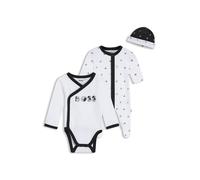 BOSS Geschenk-Set aus Baby-Pyjama, Body und Mütze - Style J52492/10P01M, J52492 Weiß 60