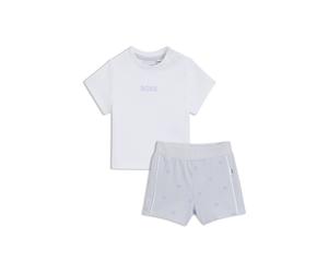 BOSS Geschenk-Set aus Baby-Shorts und Baby-T-Shirt - Style J52278/10P01M, J52278 Weiß 67