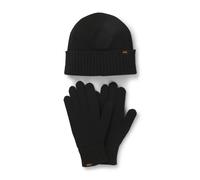 BOSS Geschenk-Set aus Strickmütze und Handschuhen - Style Kalipso_SET, 50551225 Schwarz ONESI