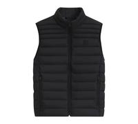Steppweste BOSS ORANGE "Odeno", Herren, Gr. 46, schwarz (schwarz001), Web, Obermaterial: 100% Polyamid, unifarben, casual, slim fit kurz, hoch geschlossener Ausschnitt, Westen, Stehkragen, slim fit, k