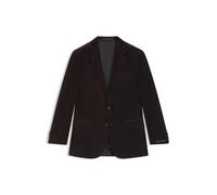 BOSS Gestreiftes BECKHAM x BOSS Sakko aus Baumwolle - Style SB-SUIT-Jacket252_DB, 50557911 Braun 52