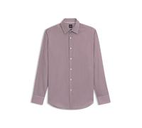 BOSS Gestreiftes Regular-Fit Hemd aus Baumwoll-Satin mit bügelleichtem Finish - Style H-JOE-kent-C1-214, 50549904 Rot gestreift 41