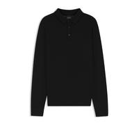 BOSS Gestricktes Poloshirt aus Wolle, Seide und Kaschmir - Style L-Ovio, 50544809 Schwarz XL