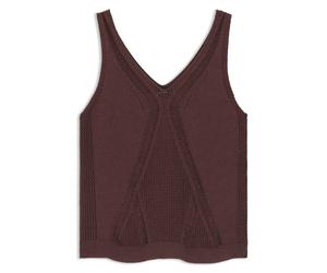 BOSS Gestricktes Top mit verschiedenen Strukturen - Style Fonica, 50557130 Dunkelbraun S