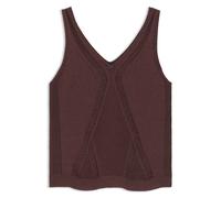 BOSS Gestricktes Top mit verschiedenen Strukturen - Style Fonica, 50557130 Dunkelbraun XS