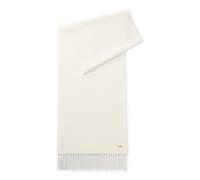 BOSS Gewebter Schal aus Wolle mit Logo-Niete - Style Zesy_35*180, 50517216 Natur ONESI