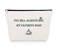 Boss Gifts Kollegen Abschiedsgeschenke für Frauen, Kosmetiktasche zum Weggehen, Geschenke für den Ruhestand, Geschenke für Boss Lady Manager, Supervisor, Kollege, Geburtstagsgeschenk, Kosmetiktasche