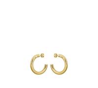 BOSS Goldfarbene Creolen mit Logo-Detail - Style LIVE STATEMENT, HB1580738 Goldfarben ONESI