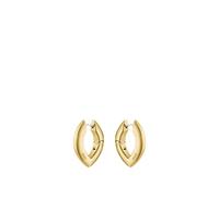 Hugo Boss Ohrhänger FIORA 1580823 – goldfarben, Edelstahl, Blütenblatt-Optik