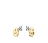 BOSS Goldfarbene Ohrringe mit Double-B-Monogramm - Style YCON, 58137108 Goldfarben ONESI