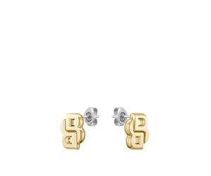 BOSS Goldfarbene Ohrringe mit Double-B-Monogramm - Style YCON, 58137108 Goldfarben ONESI