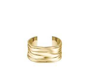 BOSS Goldfarbener Armreif mit Wellen-Design - Style RIPPLE, HB1580774 Goldfarben ONESI