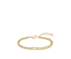 BOSS Goldfarbenes Gliederarmband mit Logo-Schriftzug - Style KASSY FOR HER, 58136993 Goldfarben ONESI