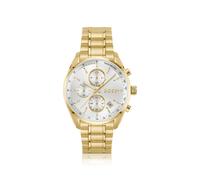 BOSS GRAND PRIX 40 Goldfarbene Uhr mit silberweißem Zifferblatt - Style GRAND PRIX 40, 58564899 Goldfarben ONESI