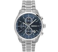 BOSS Silberfarbener Chronograph mit blauem Zifferblatt - Style GRAND PRIX 44, 58244950 Silberfarben ONESI