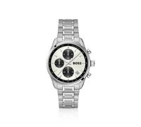 BOSS Grand Prix Uhr aus Edelstahl mit silber-weißem Zifferblatt - Style GRAND PRIX, 58858209 Silberfarben ONESI