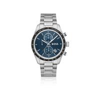 BOSS Grand Prix Vitesse Uhr mit integriertem Armband und blauem Zifferblatt - Style GRAND PRIX, 58858207 Silberfarben ONESI