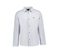 BOSS Green Hemd Herren Langarm Mikrofaser grau, L