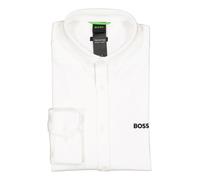 Langarmhemd BOSS GREEN "B Motion L", Herren, Gr. L, N-Gr, weiß (weiß100), Jersey, Obermaterial: 100% Baumwolle, unifarben, casual, regular fit hüftlang, Rundhals, Langarm 2-Knopf-Manschette mit Schlit