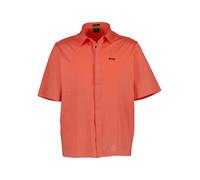 BOSS Green Kurzarmhemd Herren Kurzarm Mesh orange, S