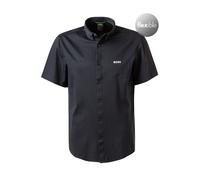 BOSS Green Kurzarmhemd Herren Regular Fit Kurzarm Jersey blau, S