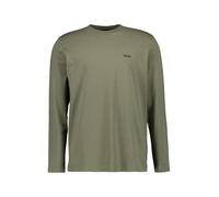 BOSS Green Longsleeve Herren Slim Fit Langarm Rundhals Baumwolle grün, XXL