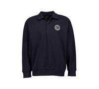 BOSS Green Polo-Shirt Herren Langarm Baumwoll-Piqué blau, L