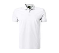 BOSS Green Polo-Shirt Herren Regular Fit Kurzarm Baumwoll-Piqué weiß, S