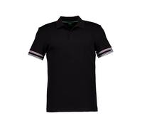 BOSS Slim-Fit Poloshirt aus Baumwolle mit gestreiften Ärmelbündchen - Style Polo Zone, 50544448 Schwarz XXXL