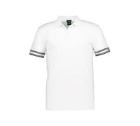 BOSS Green Polo-Shirt Herren Slim Fit Kurzarm Baumwolle weiß, S