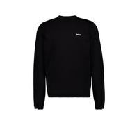 BOSS Pullover aus Baumwolle mit Kontrast-Logo - Style KN_Ever-X CN, 50556145 Schwarz XL