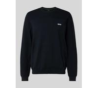 Strickpullover BOSS GREEN "KN Momentum-X CN", Herren, Gr. XL, dunkelblau402, Strick, Obermaterial: 48% Polyester, 39% Schurwolle, 11% Polyamid, 2% Elasthan, unifarben, regular fit normal, Rundhals, Bü