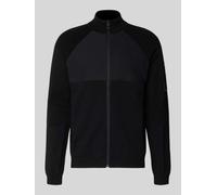 BOSS Green Regular Fit Sweatjacke aus Viskose-Mix Modell 'TOUR HY' in Black, Größe XXXL