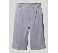 BOSS Green Relaxed Fit Bermuda aus Viskose-Mix Modell 'SH_UNION PLEAT' in Rauchblau, Größe 56