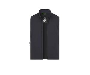 BOSS Green Steppweste Herren Stehkragen Mikrofaser blau, L