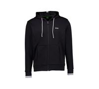 BOSS Green Sweatjacke Herren Regular Fit Baumwolle schwarz, 3XL