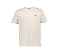 BOSS Green T-Shirt Herren Regular Fit Kurzarm Rundhals Baumwoll-Jersey beige, S