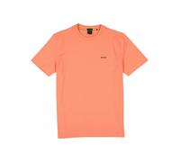 BOSS Green T-Shirt Herren Regular Fit Kurzarm Rundhals Baumwoll-Jersey orange, L