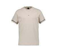 BOSS Green T-Shirt Herren Regular Fit Kurzarm Rundhals Baumwoll-Stretch beige, M