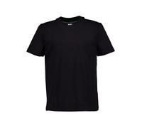 BOSS Green T-Shirt Herren Regular Fit Kurzarm Rundhals Baumwoll-Stretch schwarz, L
