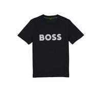 BOSS Green T-Shirt Herren Slim Fit Kurzarm Rundhals Baumwolle blau, M