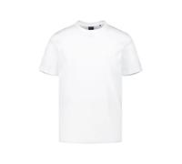 BOSS Green T-Shirt Herren Slim Fit Kurzarm Rundhals Baumwolle weiß, L