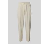 BOSS Green Tapered Fit Stoffhose mit Tunnelzug Modell 'T_FLEX' in Sand, Größe 52