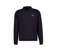 BOSS Green Troyer Herren Slim Fit Baumwolle blau, L