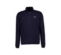 BOSS Green Troyer Herren Slim Fit Baumwolle blau, M